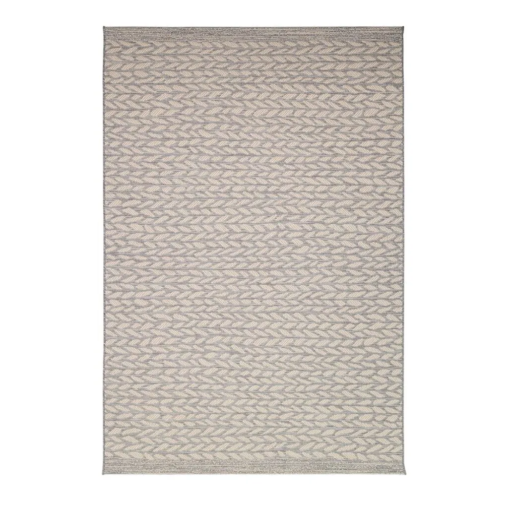 Tapis de chambre gris 120x170 cm Folia - Tapis tissé doux et cosy