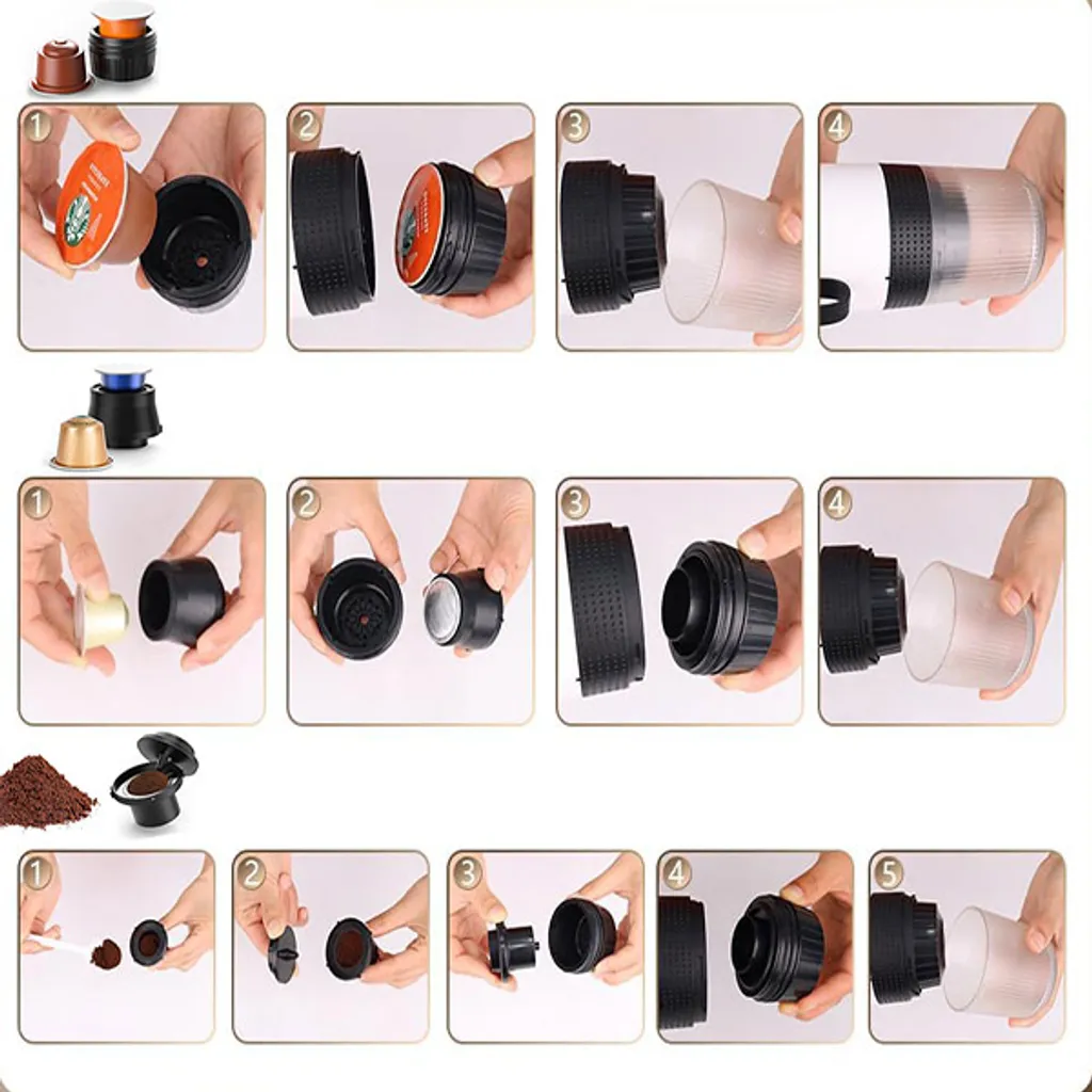 Machine à espresso pour camping et randonnée - 20 bars via USB-C