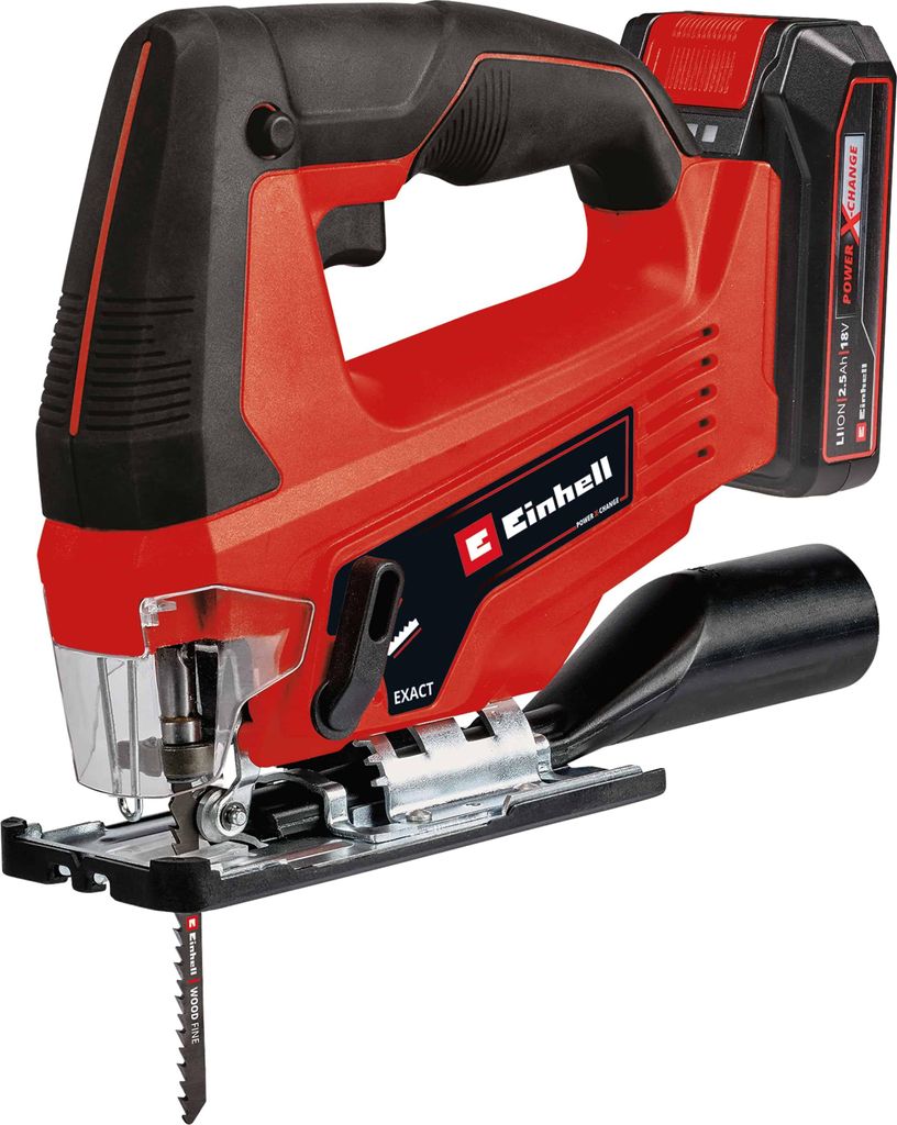 Einhell TC-JS 18/70 Li, Horní rukojeť, Černá, Červená, 45°, Obrázek produktu 