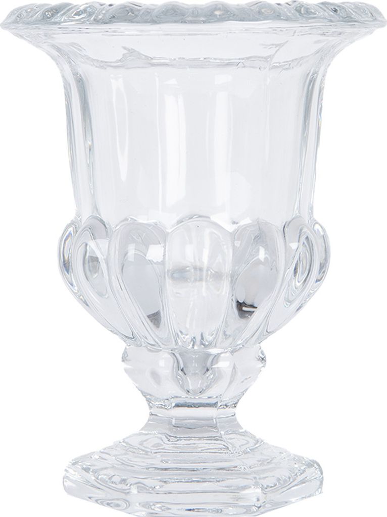 Clayre & Eef Vaso Ø 12x15 cm Vetro trasparente Immagine del prodotto 