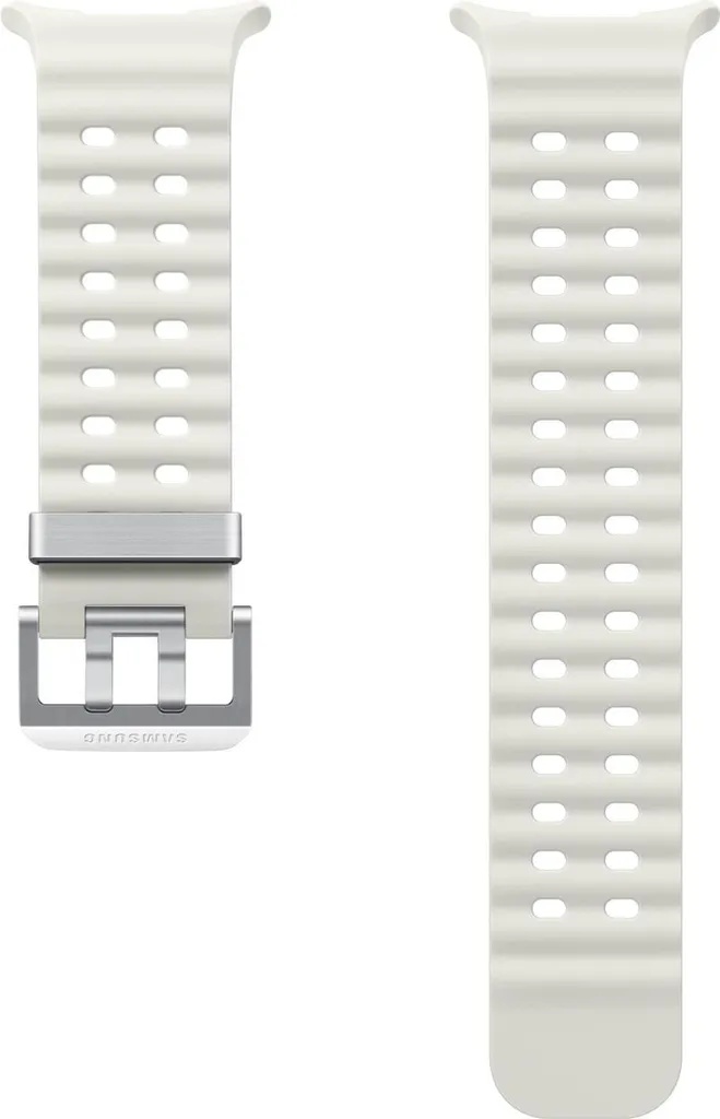 Samsung Marine Band ET-SNL70 per Galaxy Watch Ultra, Band, Smartwatch, Bianco, Samsung, Galaxy Watch Ultra, Nitrile, Nylon, Gomma
