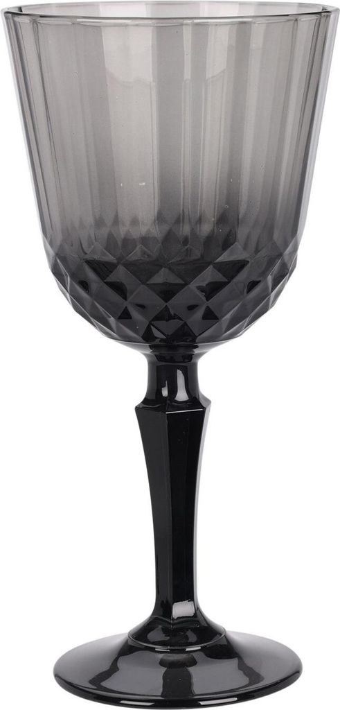 Weinglas aus grauem Glas, 310 ml