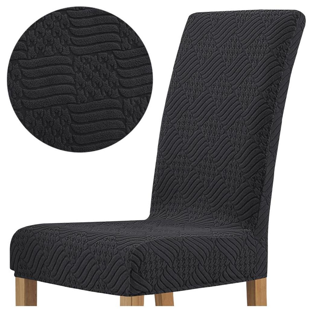 Dicker Jacquard-Stuhlbezug mit geprägtem Rautenmuster in Produktbild 