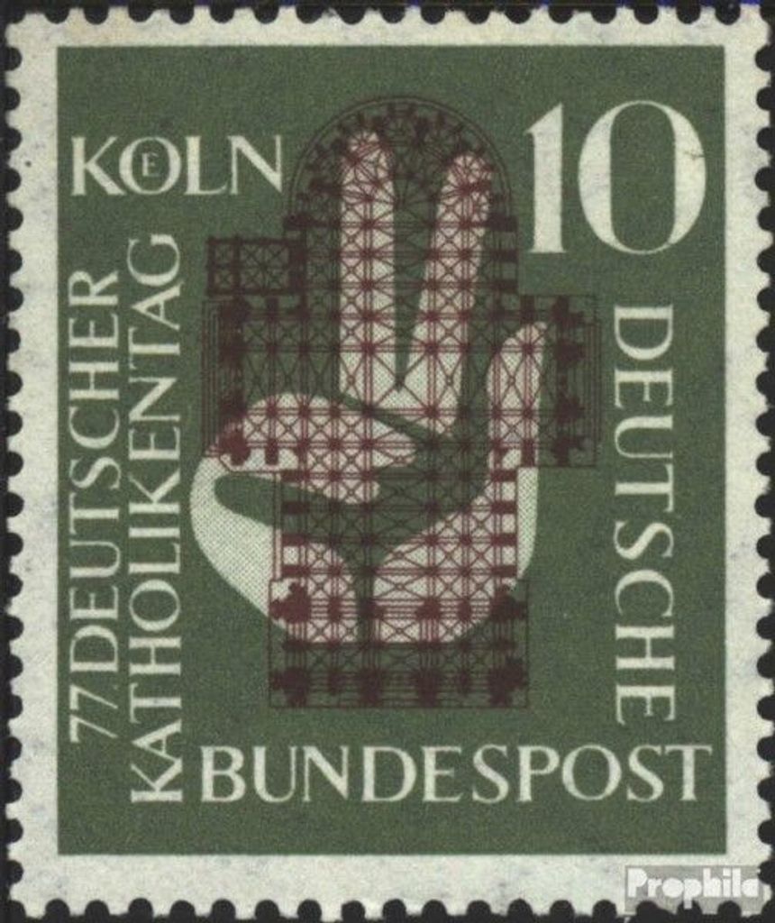 Briefmarken BRD (BR.Deutschland) 1956 Mi 239 (kompl.Ausg.) gestempelt Deutscher Katholikentag