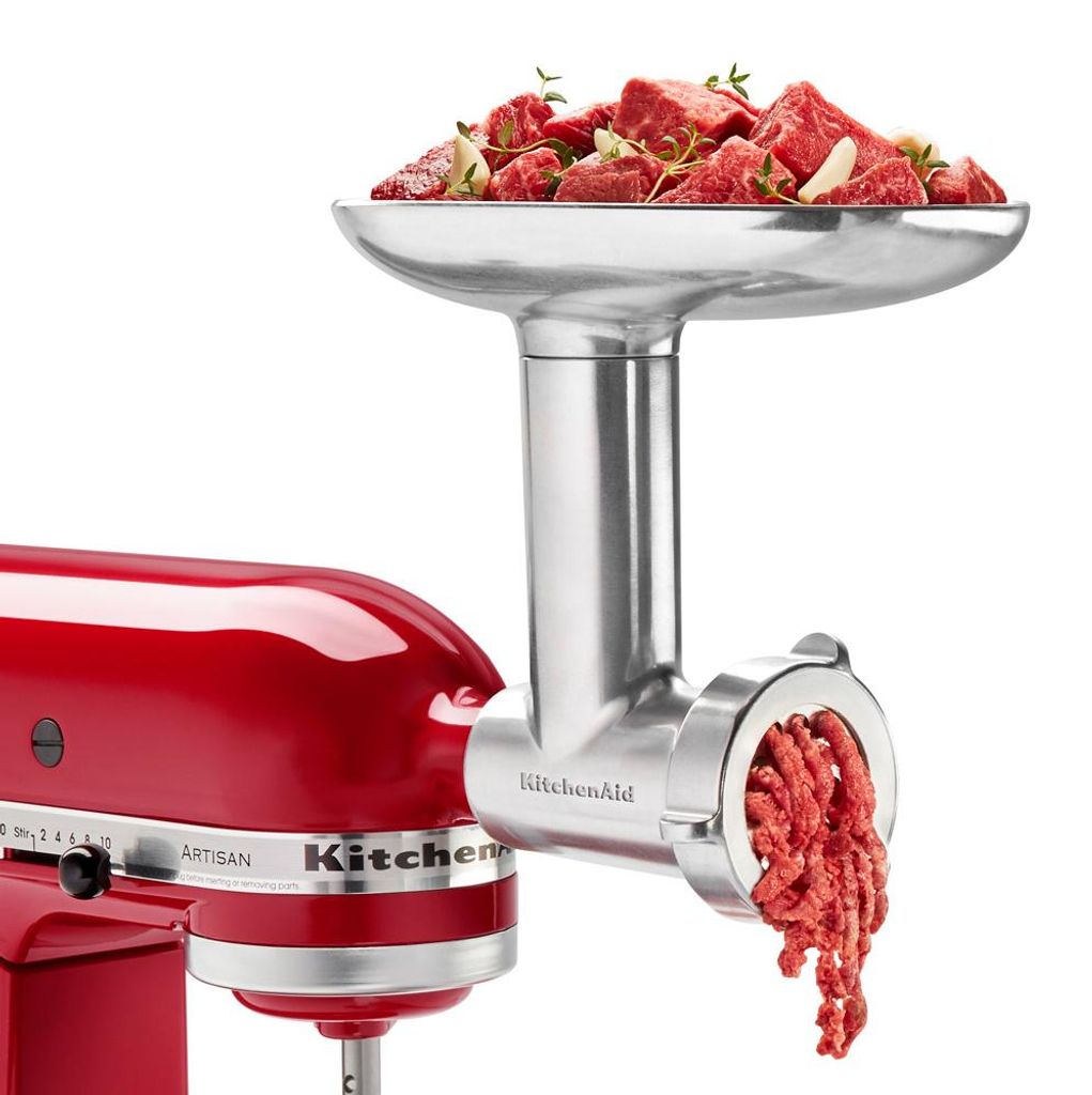 KitchenAid 5KSMMGA, Młynek do żywności, Srebrny, Aluminium, Zdjęcie produktu 