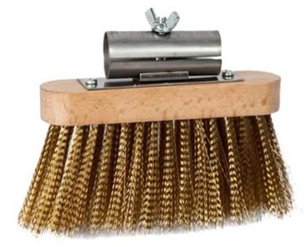 Brosse à Cendres 16 x 5 cm - Poils Rigides pour Cheminée et Insert