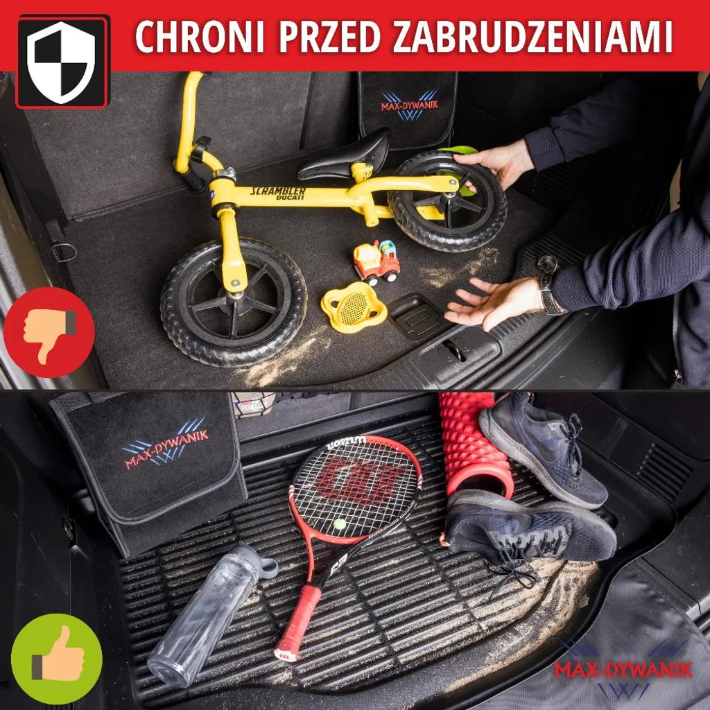 Tappetino per bagagliaio Toyota Yaris III Max-Dywanik 2012-19 - 7