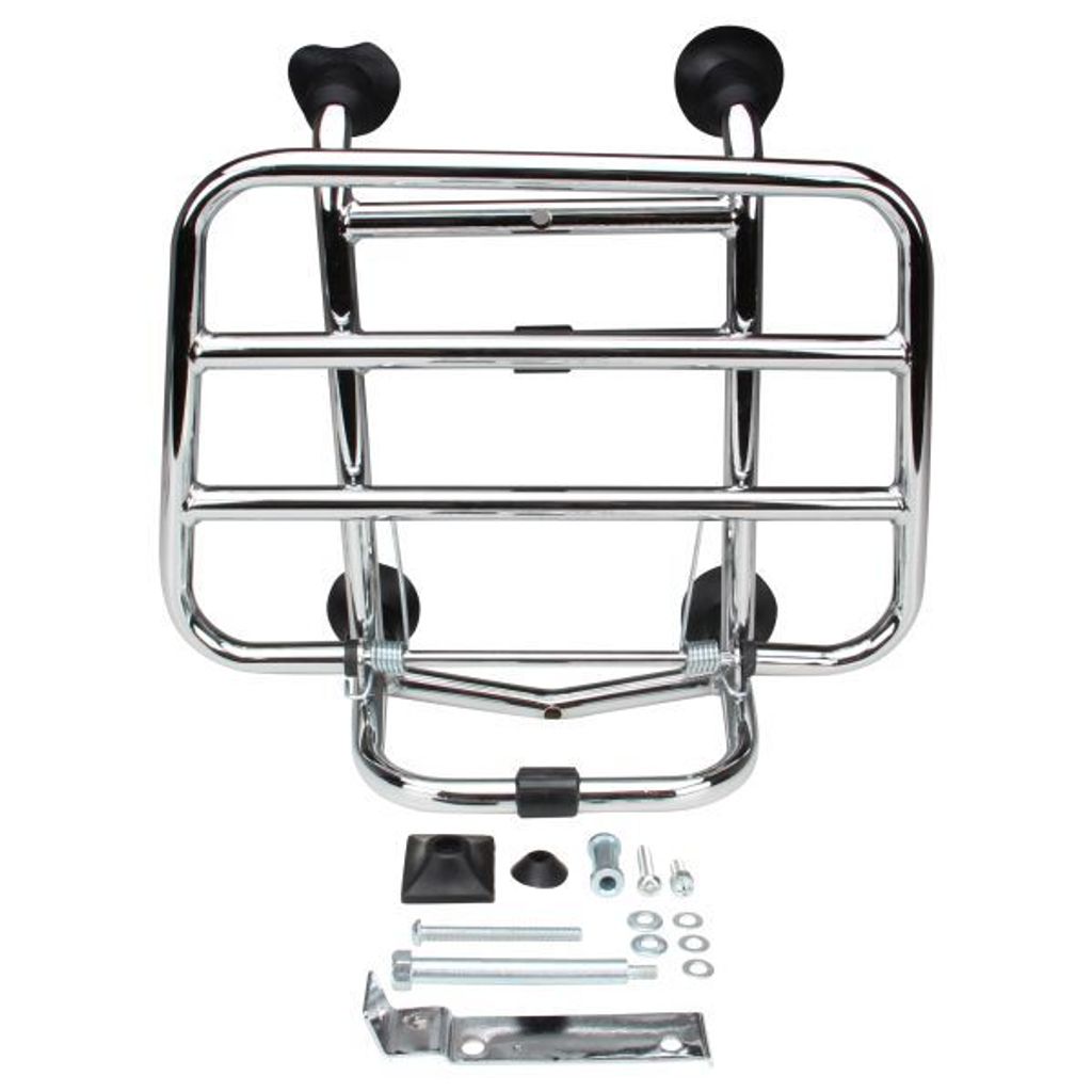 Gepäckträger vorne klappbar Chrom für Vespa Primavera Sprint 50 125 150