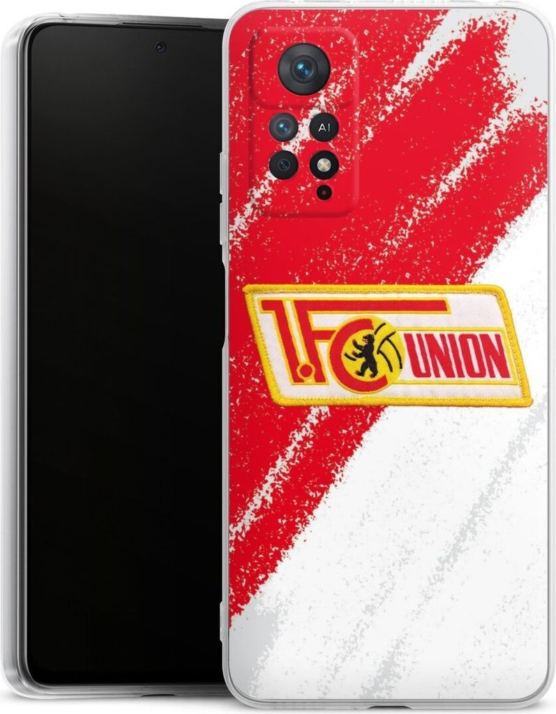 DeinDesign Handyhülle für Xiaomi Redmi Note 11 Pro 5G Silikon Hülle Case Smartphone Schutzhülle 1. FC Union Berlin Logo Offizielles Lizenzprodukt