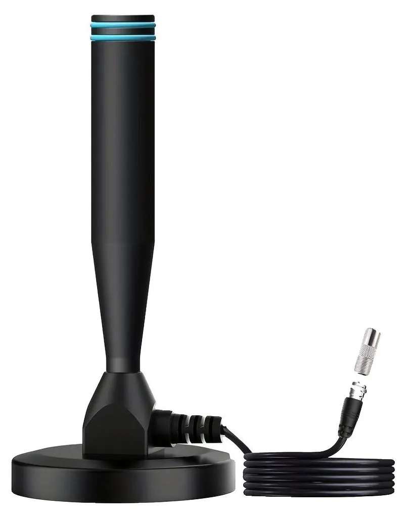 Antenne numérique DVB-T2 avec câble 1,5C-2V de 5m pour réception HD