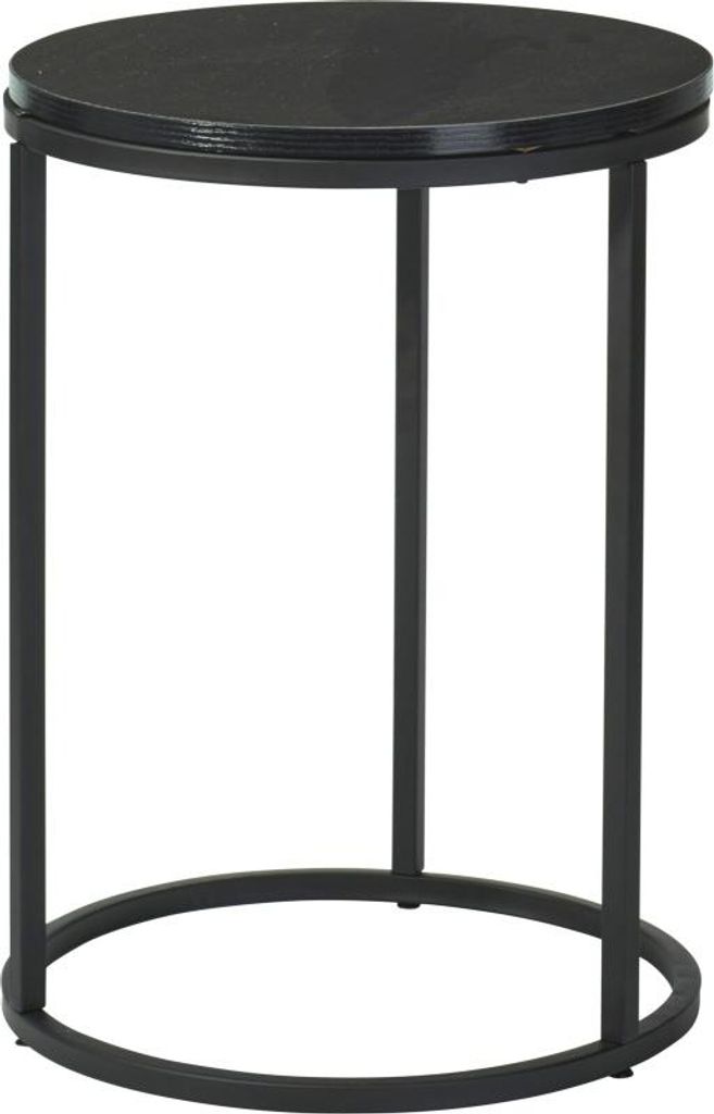 Składany stolik zestaw 2 czarny 40+50 cm Zdjęcie produktu 