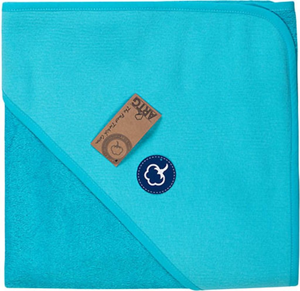 A&R 732.50 | PRINT-Me Baby Hooded Towel Kapuzenhandtuch - 100 x 100 cm - Farbe: Aqua Blue - Größe: 100 x 100 cm