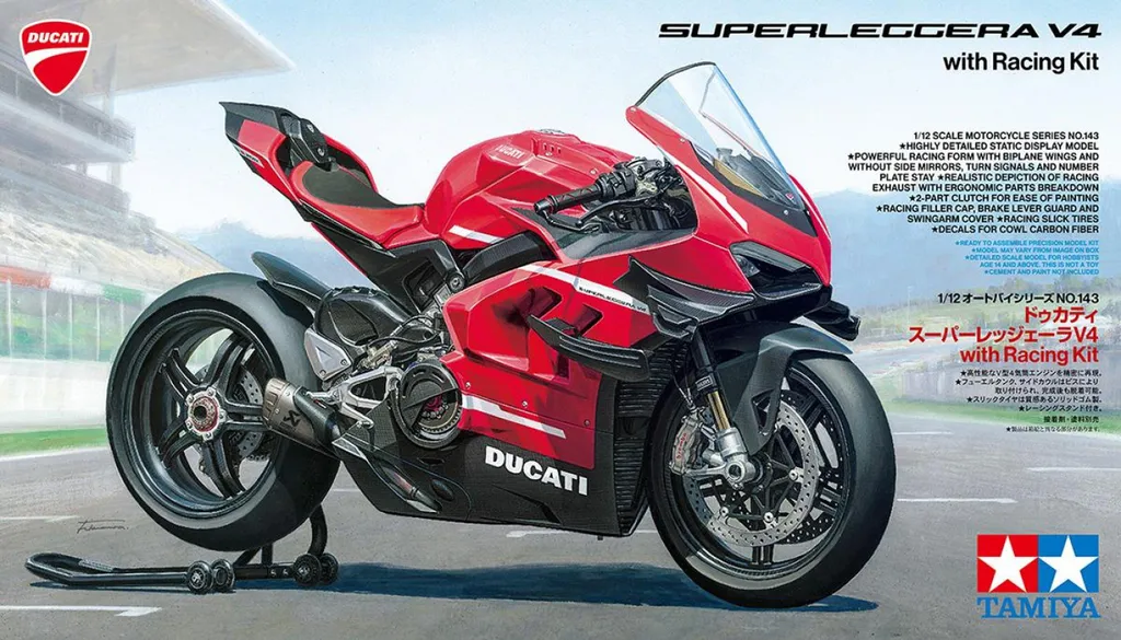 Ducati Superleggera V4 1:12 Rouge : Réplique Haute Précision et Kit Racing - 5