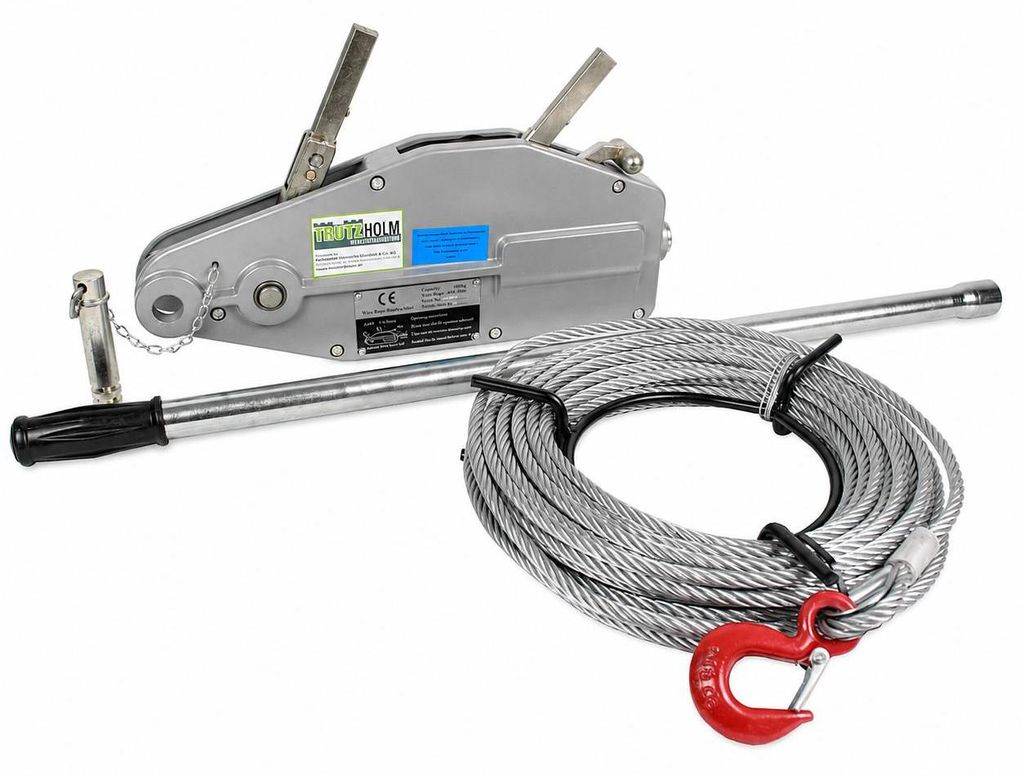 Seilzug 1600kg Greifzug Seilwinde Forstseilwinde Offroad Produktbild  KI-generiertes Bild