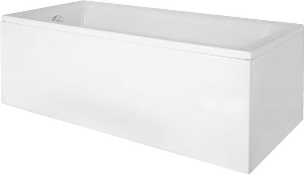 Baignoire rectangulaire - 120 x 70 cm - Tablier Blanc - Image du produit 
