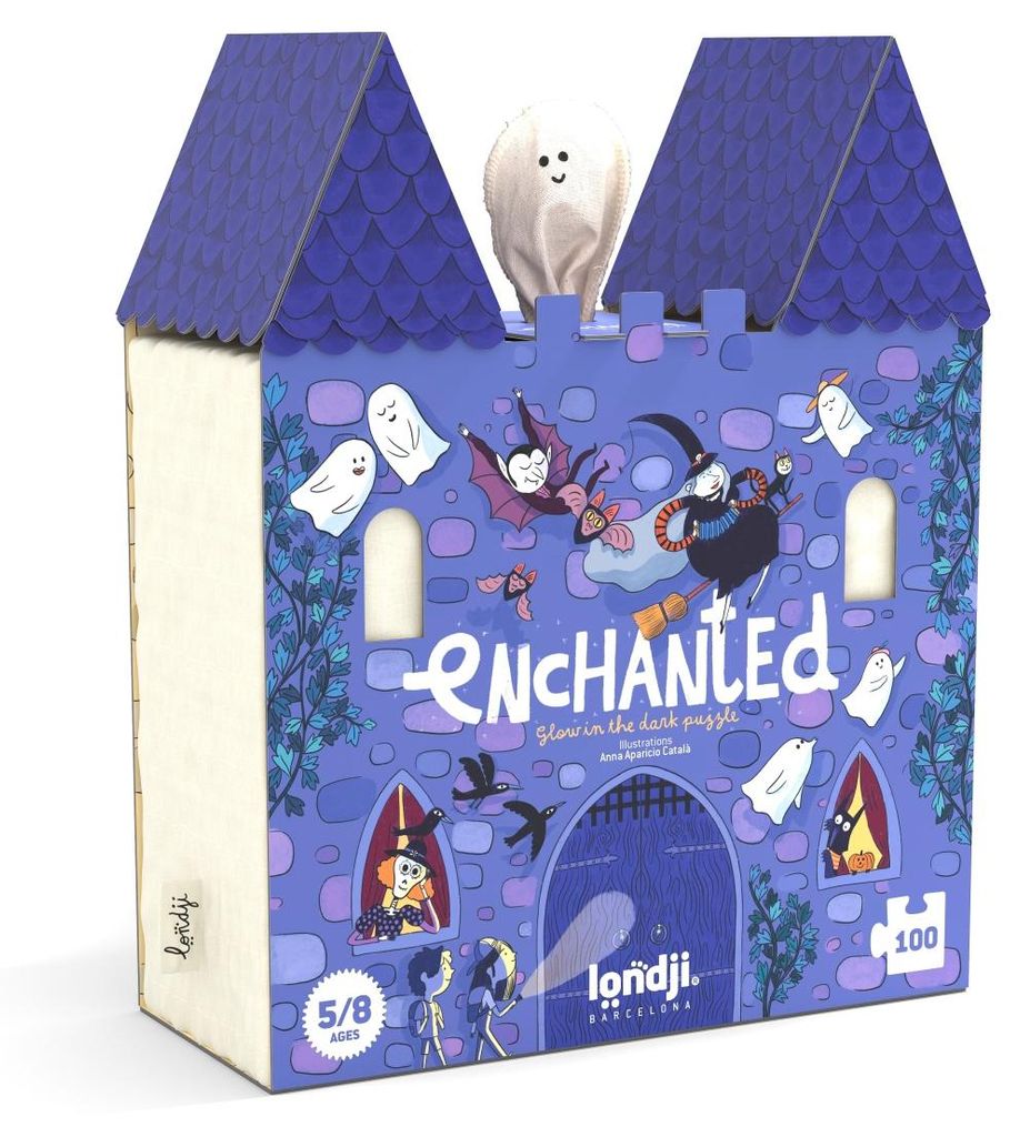 Wendbares Puzzle „Das Spukschloss“, Londji