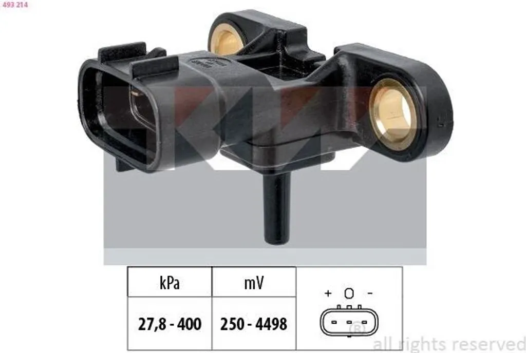 Capteur pression d'air KW pour réparer suspension TOYOTA Yaris P9