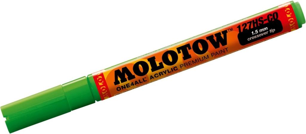 Permanentmarker One4All 127 HS-CO nachfüllbar 1,5mm kacao77 universes green Packung mit 6 Stück