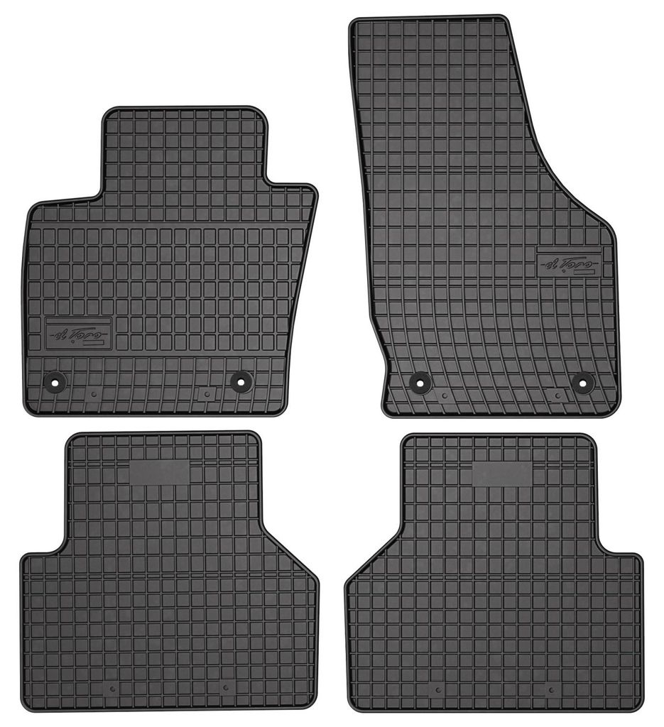 Gummi-Fußmatten für Audi Q3 I 8U 2011-2018 (SUV) – 4-tlg, Produktbild 