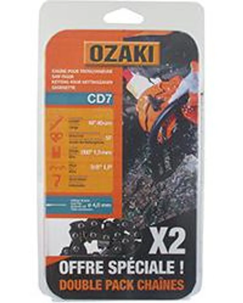 Chaîne tronçonneuse Ozaki 57 maillons : fini l'usure rapide du tranchant