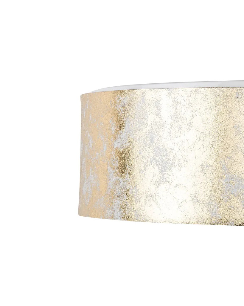 Lampe ø 45 cm en polycoton et or style Boho pour un éclairage chaleureux
