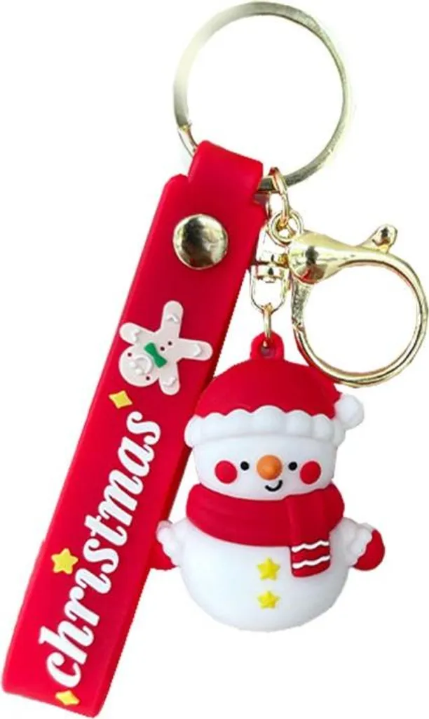 Charm Borsa Pupazzo di Neve Argentato - Portachiavi Chic per Lei