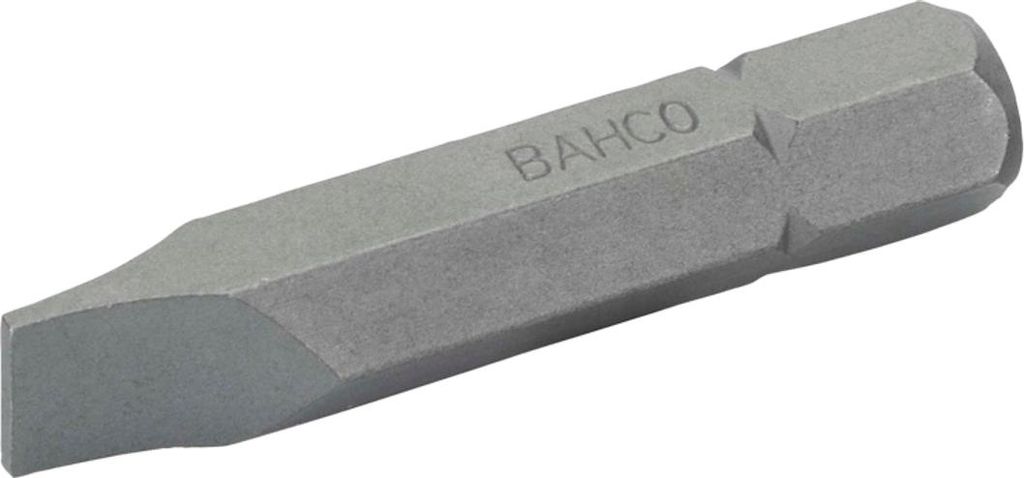 Bahco 5/16 Standard Schraubendreher Bits für Schlitzschrauben 2,5 mm x 14 mm x 41 mm - 5 Stk./Kunststoffbox