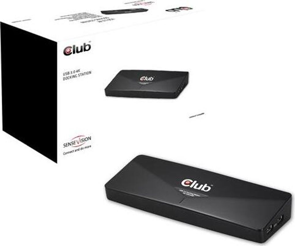 Club 3D CSV-3103D Club3D 4K Dockingstation: USB3 -> Productafbeelding 