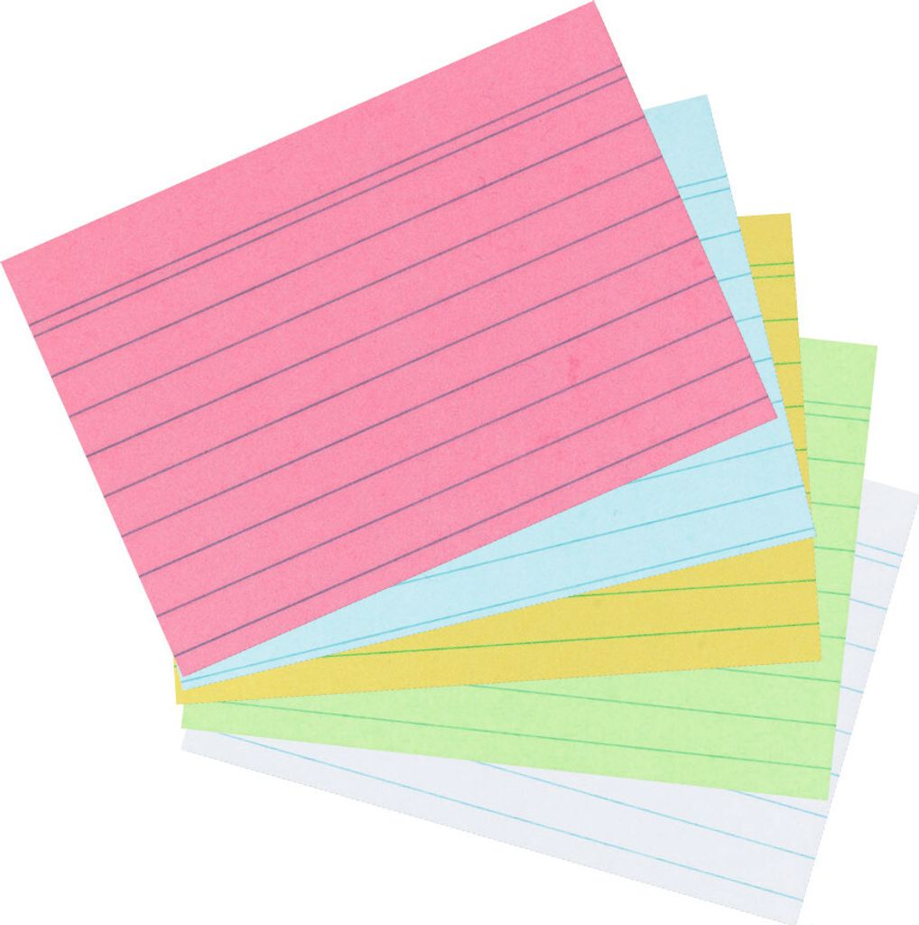500 Herlitz Karteikarten DIN A8 / liniert / je 100x Produktbild 