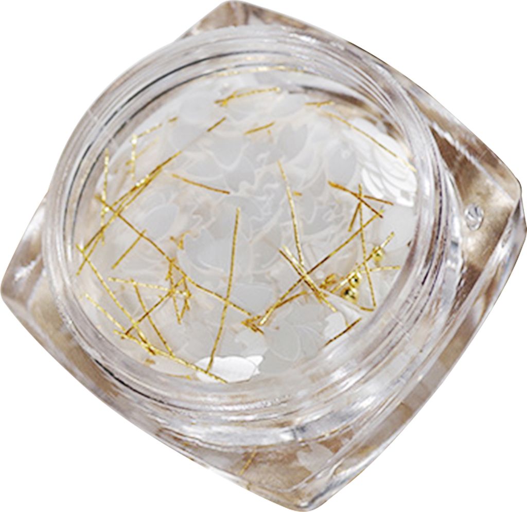 2 Boxen Nagelflocken Dekor Lichtreflektierend Glänzend Nicht Verblassend DIY Glanz Super Fee Kirschblüte Nagelkunst Pailletten Nagelzubehör