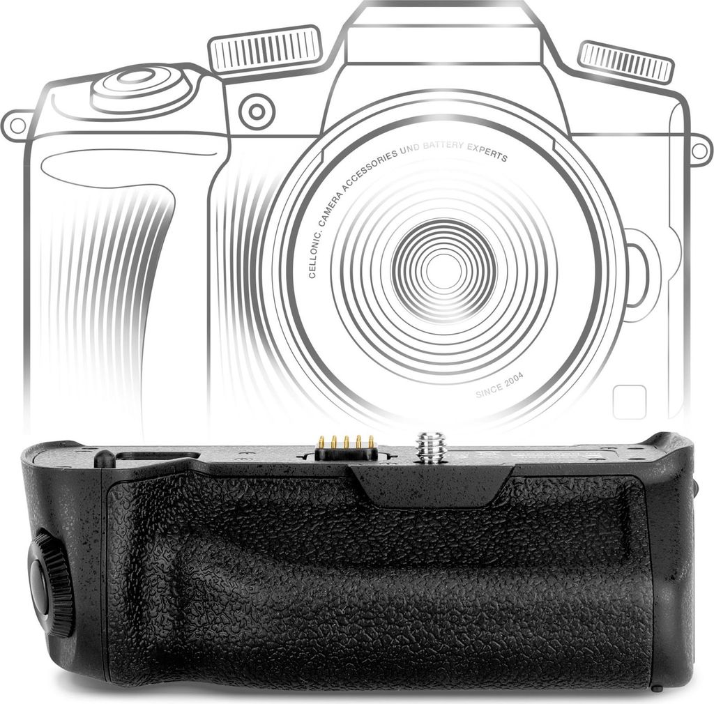 CELLONIC Batteriegriff DMW-BGG1, DMW-BGG1E kompatibel mit Panasonic Lumix DMC-G81 Akkugriff für DMW-BLC12 Battery Grip - Kamera Hochformatgriff, M...