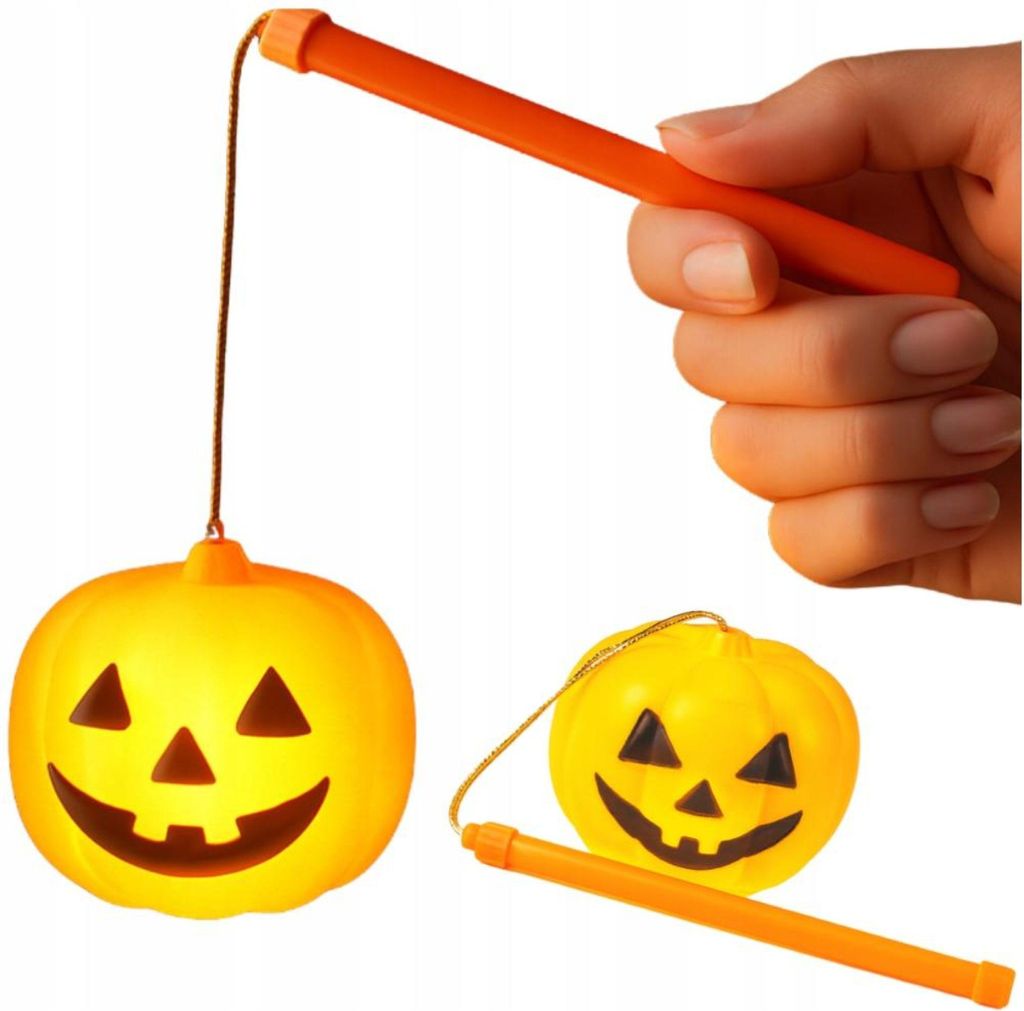 Halloween-Laterne - Kürbis-förmige Lampe - Leuchtende Dekoration - LED-Dekoration - Batteriebetrieben
