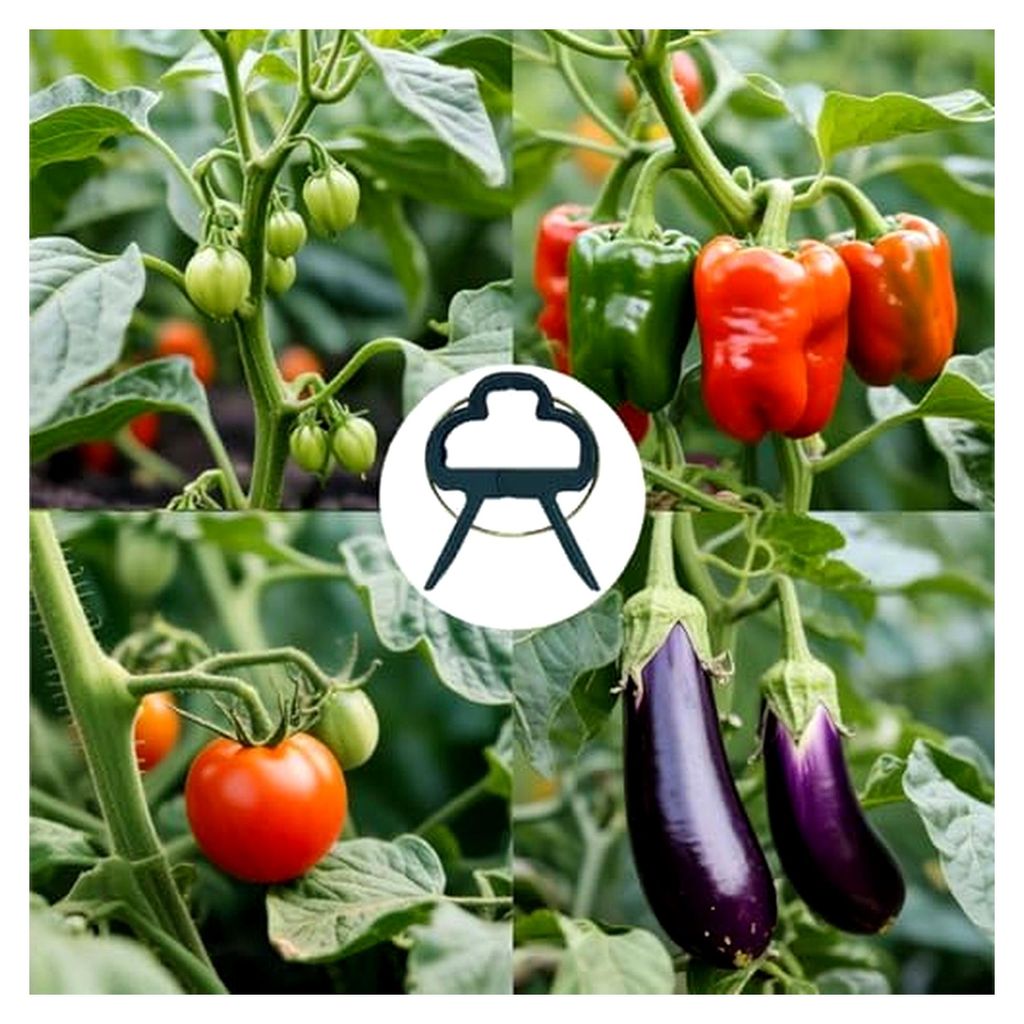 100 Stück Pflanzenclips Groß für Kletterpflanzen, Pflanzenklammern für Tomaten, Rosen, Gurken und andere Rankpflanzen – Stabile Pflanzenklamm...