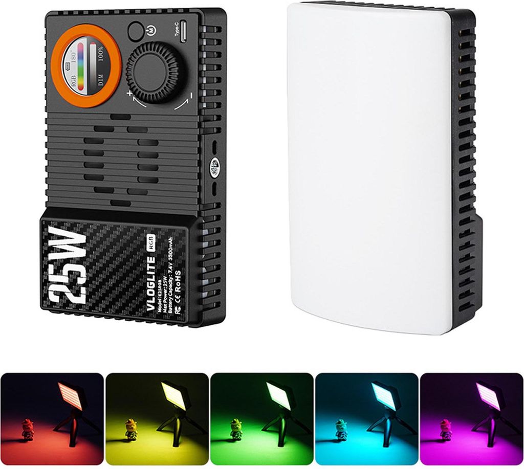 RGB Video Light Full Color LED Ambient Fill Light Panel für Fotografie Vlog Aufnahme