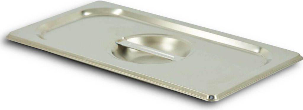 HOOZ GN 1/3 Deckel ohne Löffelaussparung, Rostfreier Edelstahl, Temperaturbeständig von -40° bis 300°C, lebensmittelechter Gastronormbehälter ...