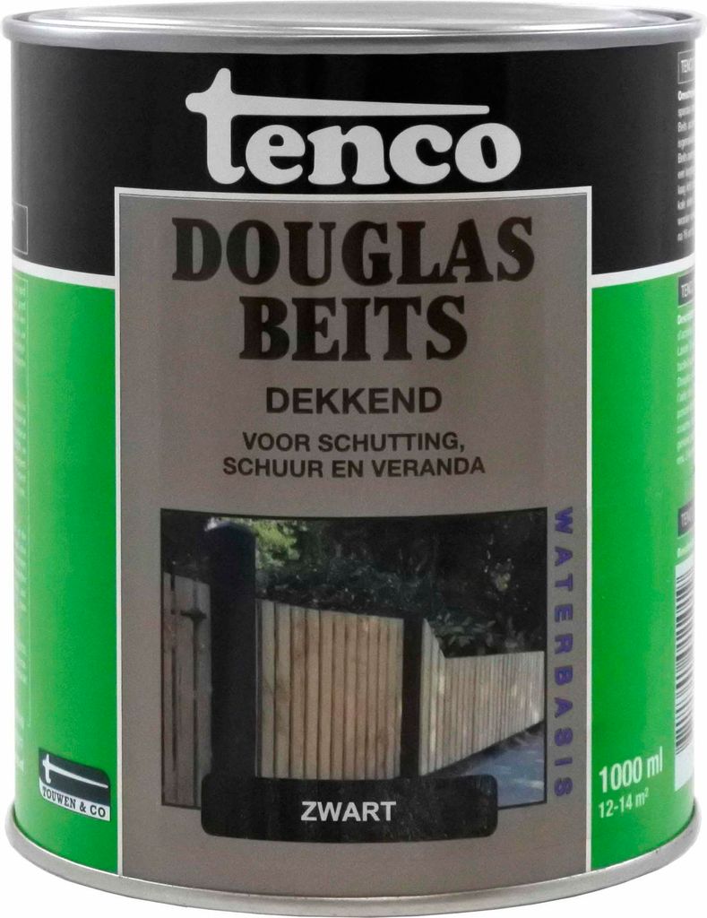 Douglasbeize deckend schwarz 1l Farbe/Lasur Tenco