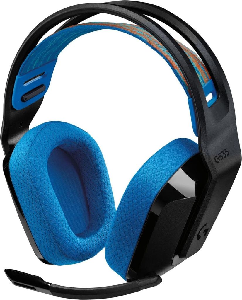 G535 LIGHTSPEED Kabelloses Gaming-Headset, Schwarz/Blau