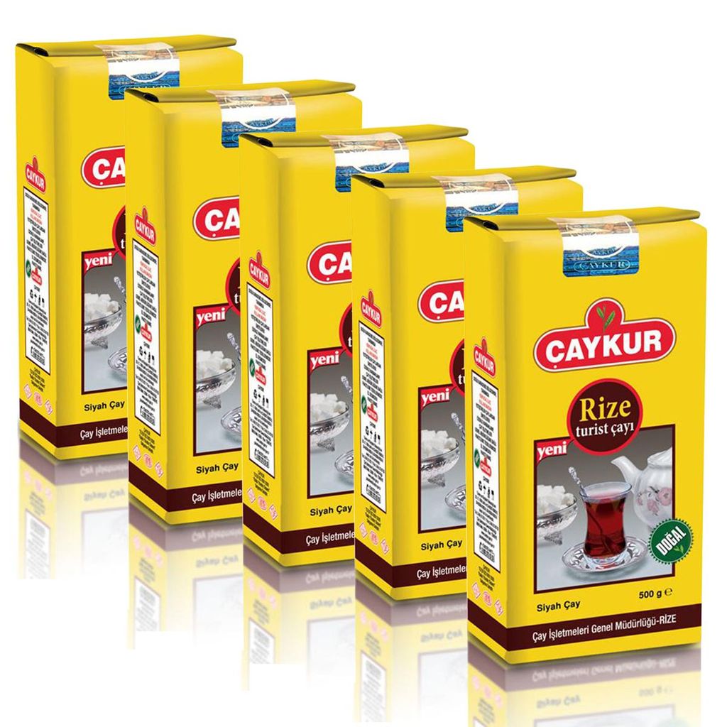Caykur Rize Turist Türkischer Schwarzer Tee 5x 500 gr Cay Produktbild 