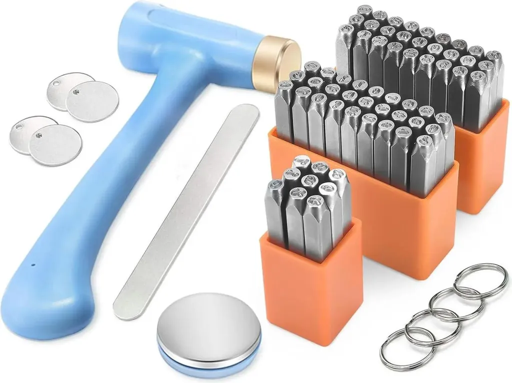 Punzoni Metallo Professionali 3mm Set 63 Pezzi Acciaio Carbonio
