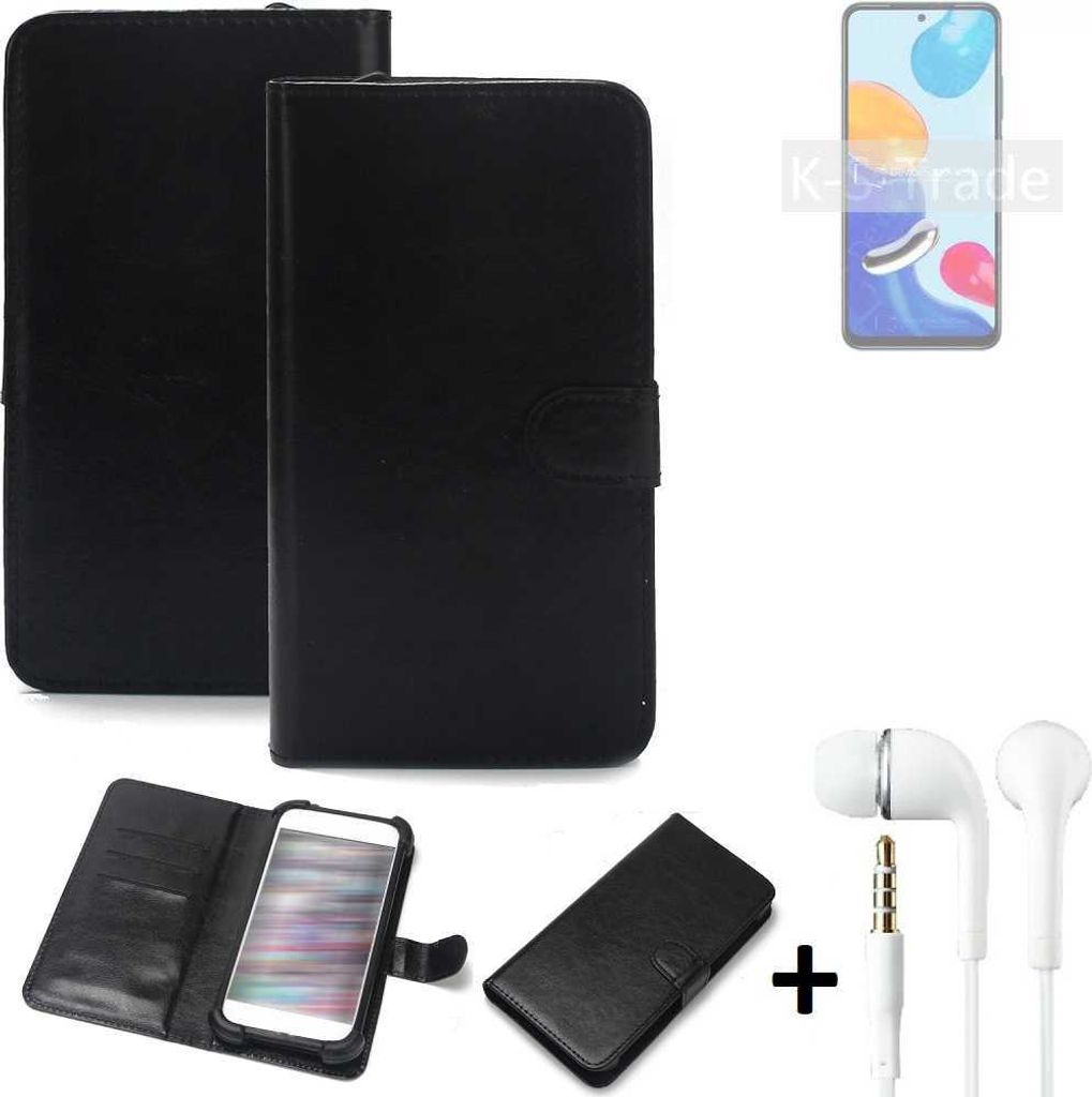 K-S-Trade Wallet Case Handyhülle kompatibel mit Xiaomi Redmi Note 11 Global Schutzhülle Flip cover Flipstyle Tasche Hülle Flipcover Slim Bumper