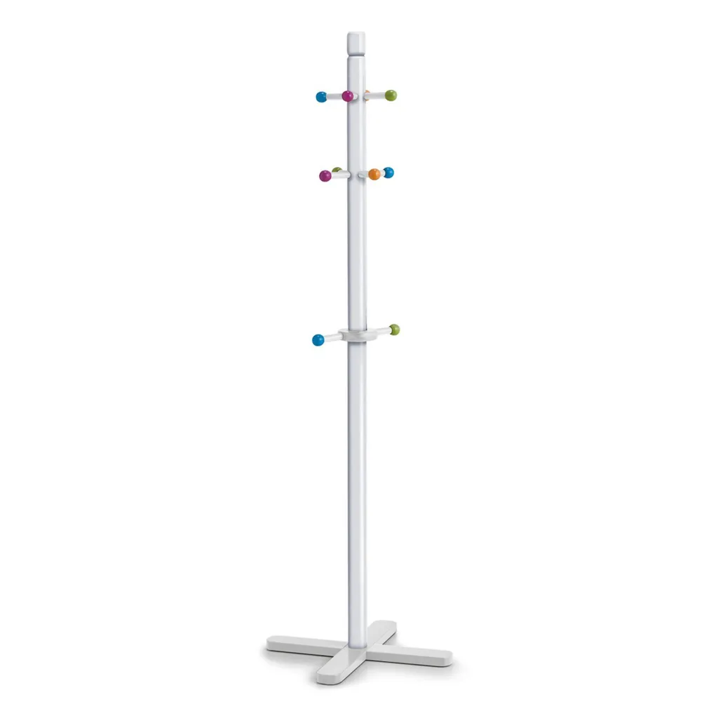 Porte-manteau enfant Zeller stable en MDF blanc pour ranger sans encombre