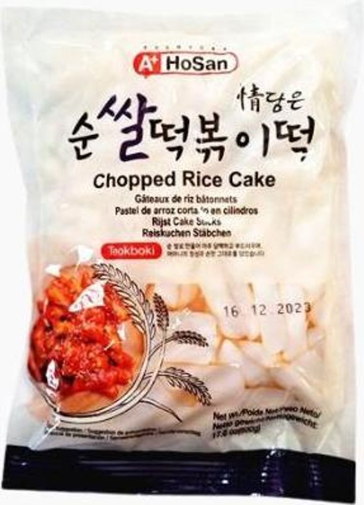 A+HOSAN Tteokbokki tritato con torta di riso 500 g Immagine del prodotto 