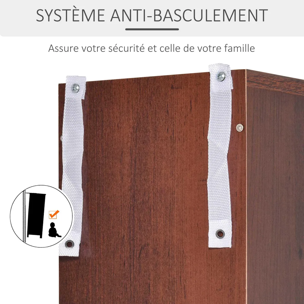 Colonne rangement 12 compartiments pour 204 CD - Meuble slim 21x20x175cm - 8