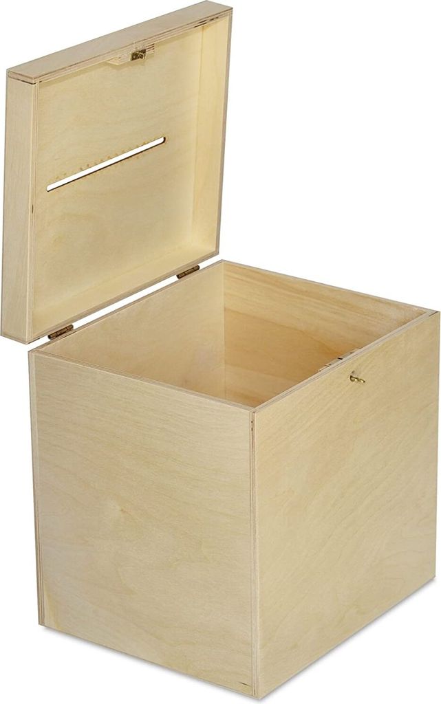 KOMBIUDA Sechseckige Holzbox Mit Glasdeckel - Schmuckbox & Deko Für Trockenblumen