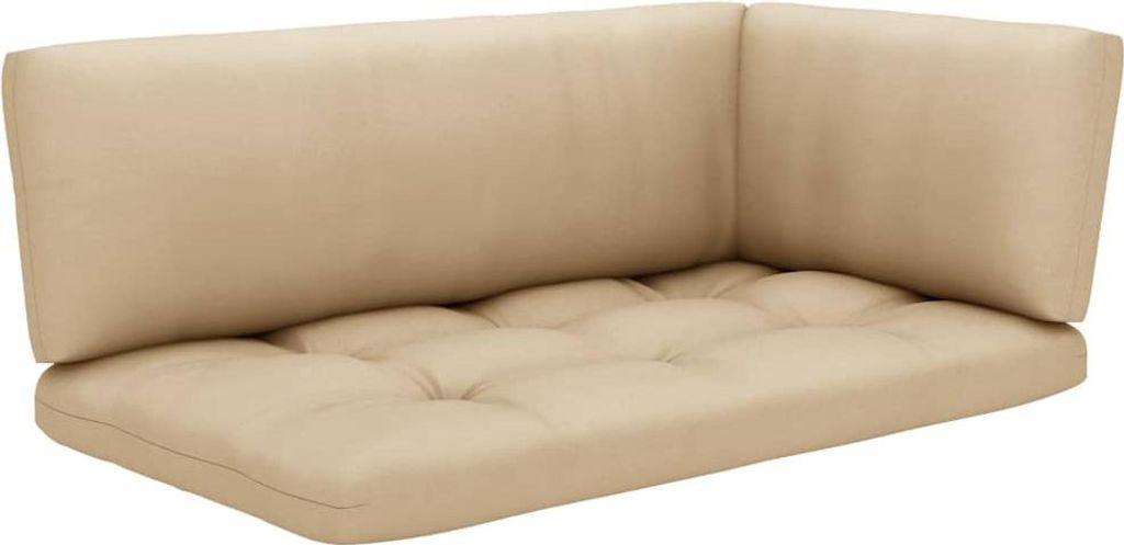 vidaXL 4-tlg. Paletten-Lounge-Set Grau Imprägniertes Kiefernholz
