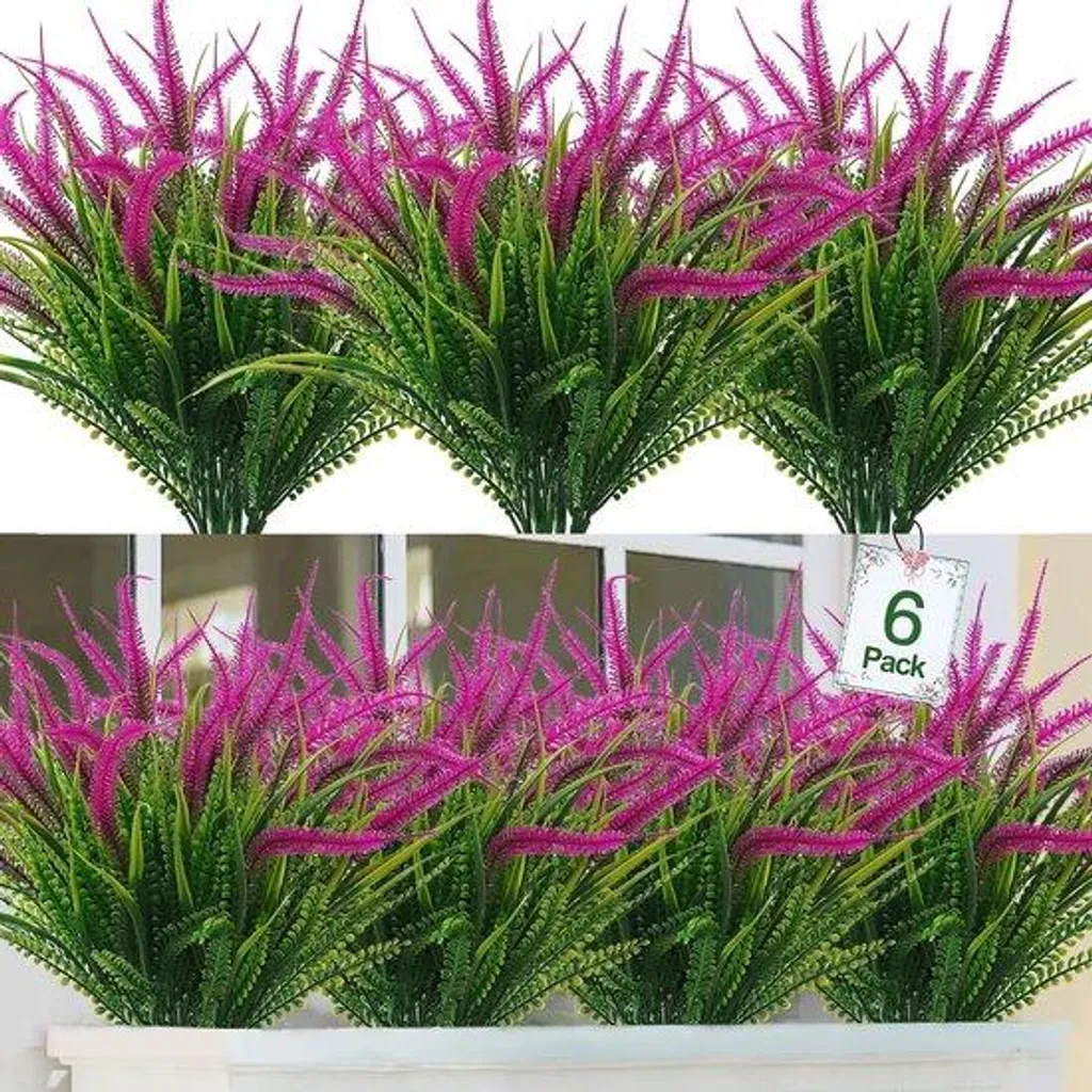 Fleurs de lavande artificielle pour balcon - Décoration extérieure