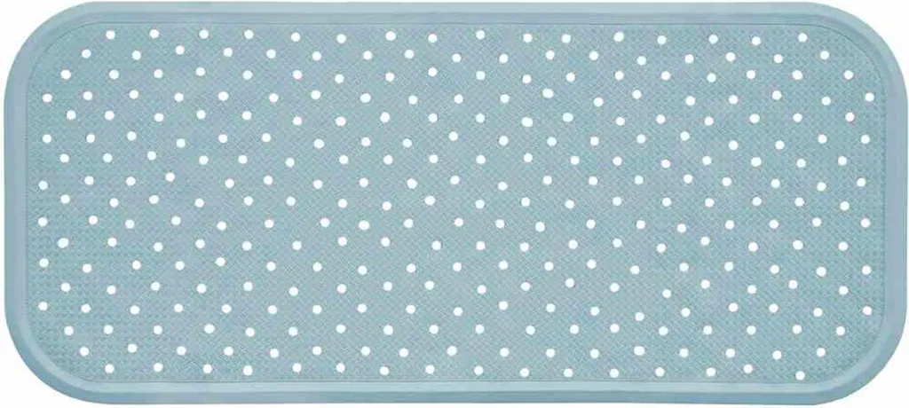 Tapis de douche antidérapant bleu clair 76 x 34 cm Sänger pour la sécurité