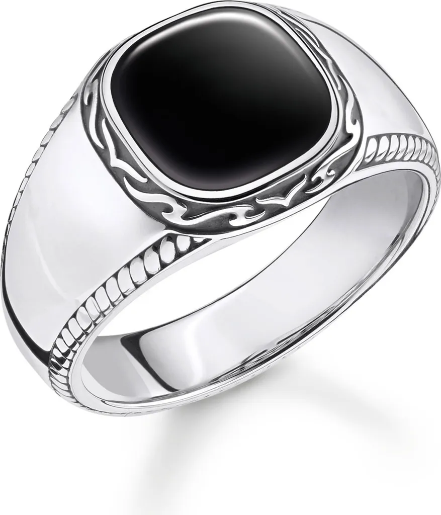 Bague Thomas Sabo TR2388 argent 925 noirci taille 60 : confort et durabilité