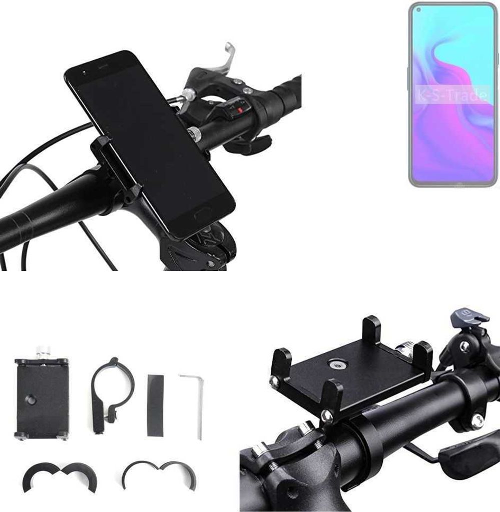 K-S-Trade Handyhalterung für das Fahrrad kompatibel mit Cubot X30 P Halter Lenkstange Fahrradhalterung Motorrad Bike Mount Befestigung Smartphone