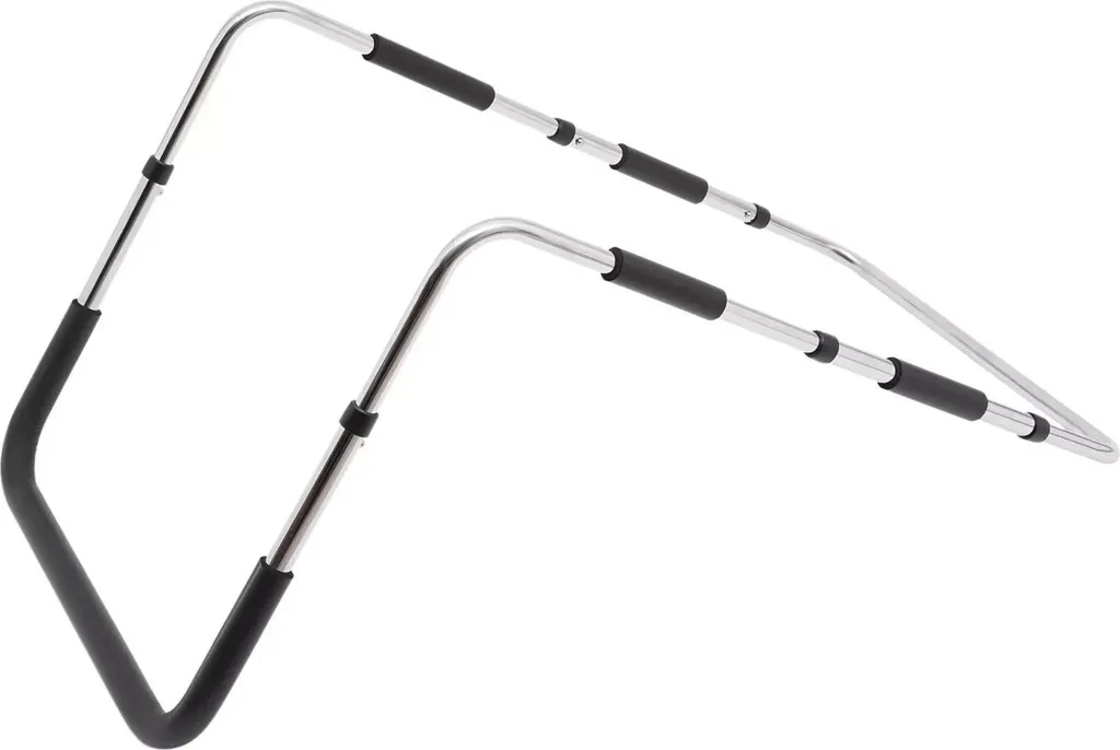 Barrière de lit pour seniors en argent - Protection antichute latérale